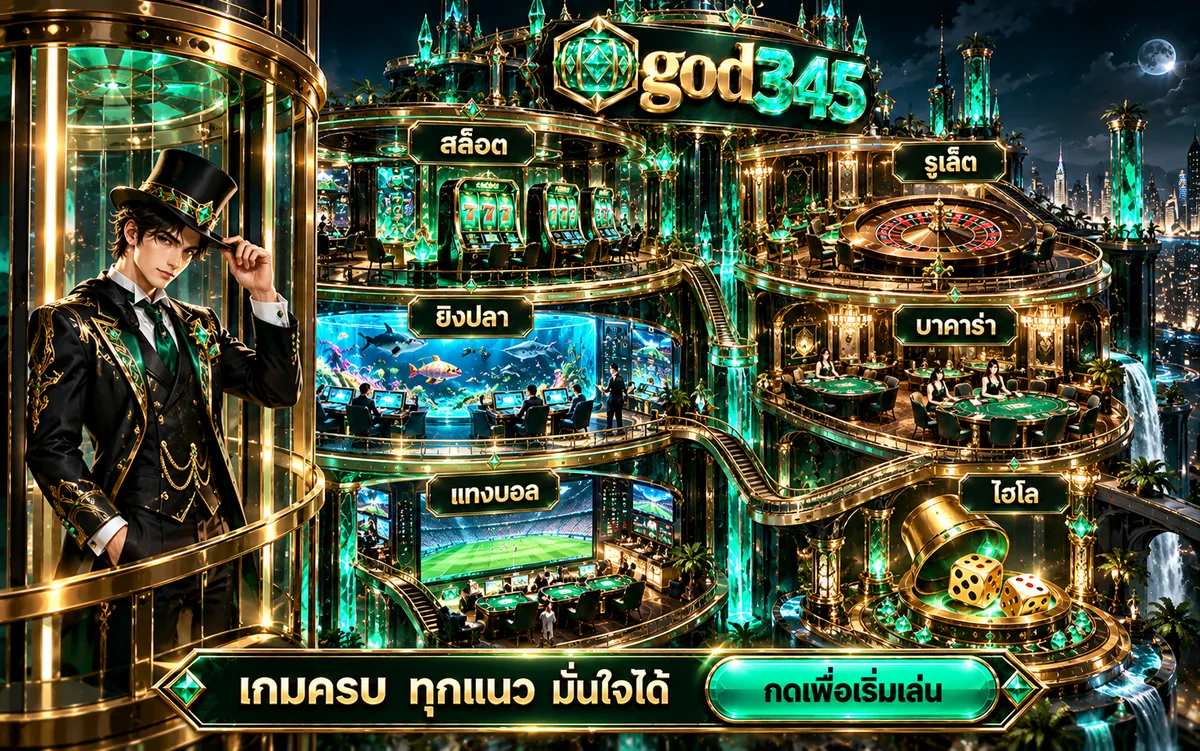god345 เกมครบ ทุกแนว สล็อต ยิงปลา บาคาร่า รูเล็ต แทงบอล ไฮโล